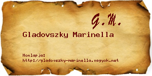 Gladovszky Marinella névjegykártya