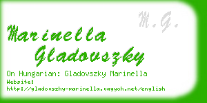 marinella gladovszky business card